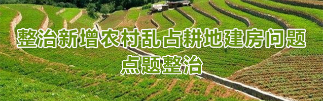 整治新增農村亂占耕地建房問(wèn)題